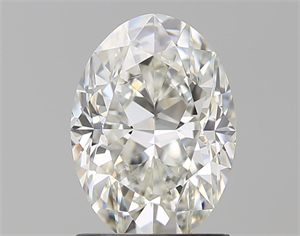 Picture of Natural Diamond 1.51 Carats, Oval with  Cut, H Color, SI1 Clarity and Certified by GIA