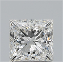 Diamante Natural 0.82 quilates, Princesa , Color F, claridad VVS1 y certificado GIA