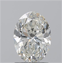 Natural Diamond 1.50 Carats, Oval with  Cut, I Color, VVS2 Clarity and Certified by GIA