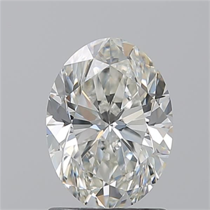 Picture of Natural Diamond 1.50 Carats, Oval with  Cut, I Color, VVS2 Clarity and Certified by GIA