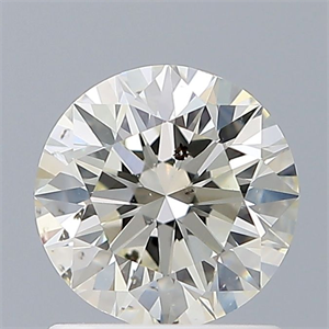Picture of Natural Diamond 1.00 Carats, Round with Excellent Cut, K Color, SI2 Clarity and Certified by GIA
