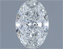 Natural Diamond 0.60 Carats, Oval with  Cut, H Color, VS1 Clarity and Certified by GIA