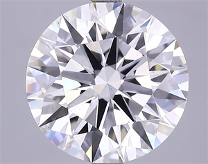 Picture of Lab Grown Diamond 4.90 Carats, Round with Ideal Cut, G Color, VS1 Clarity and Certified by IGI