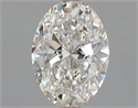 Natural Diamond 0.82 Carats, Oval with  Cut, H Color, SI2 Clarity and Certified by GIA