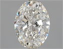 Natural Diamond 0.82 Carats, Oval with  Cut, H Color, SI2 Clarity and Certified by GIA