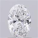Natural Diamond 0.71 Carats, Oval with  Cut, E Color, SI1 Clarity and Certified by GIA