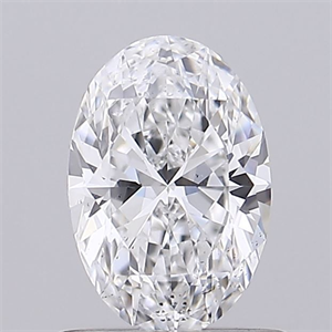 Picture of Natural Diamond 0.71 Carats, Oval with  Cut, E Color, SI1 Clarity and Certified by GIA