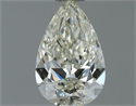 Natural Diamond 0.50 Carats, Pear with  Cut, J Color, VVS1 Clarity and Certified by IGI