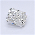 Natural Diamond 0.72 Carats, Radiant with  Cut, G Color, IF Clarity and Certified by GIA