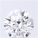 Lab Grown Diamond 2.03 Carats, Round with Excellent Cut, D Color, VS2 Clarity and Certified by GIA