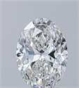 Natural Diamond 1.81 Carats, Oval with  Cut, F Color, VS1 Clarity and Certified by GIA