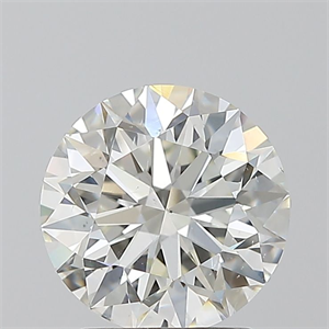 Foto Diamante Natural 1.80 quilates, Redondo , Color I, claridad SI1 y certificado GIA de