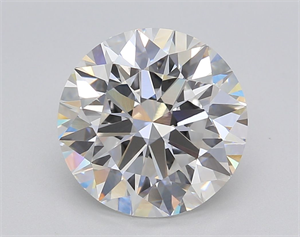 Picture of Lab Grown Diamond 4.02 Carats, Round with Excellent Cut, E Color, VVS2 Clarity and Certified by GIA