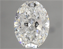 Natural Diamond 0.40 Carats, Oval with  Cut, E Color, VVS1 Clarity and Certified by GIA