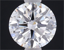 Lab Grown Diamond 1.01 Carats, Round with Ideal Cut, E Color, IF Clarity and Certified by IGI