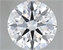Lab Grown Diamond 2.82 Carats, Round with Excellent Cut, D Color, VVS2 Clarity and Certified by GIA