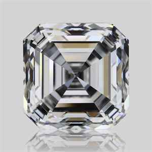 Picture of Natural Diamond 3.51 Carats, Asscher with  Cut, G Color, VS1 Clarity and Certified by GIA