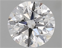 Natural Diamond 0.80 Carats, Round with Excellent Cut, D Color, VS2 Clarity and Certified by GIA