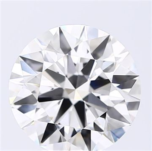 Picture of Lab Grown Diamond 4.16 Carats, Round with Excellent Cut, E Color, VVS2 Clarity and Certified by GIA