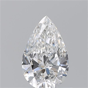 Picture of Natural Diamond 0.71 Carats, Pear with  Cut, E Color, VVS1 Clarity and Certified by GIA