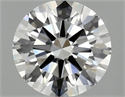 Lab Grown Diamond 1.57 Carats, Round with Ideal Cut, H Color, VVS2 Clarity and Certified by IGI