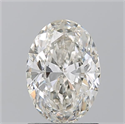 Natural Diamond 1.35 Carats, Oval with  Cut, J Color, SI1 Clarity and Certified by GIA