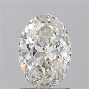 Picture of Natural Diamond 1.35 Carats, Oval with  Cut, J Color, SI1 Clarity and Certified by GIA