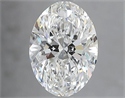 Natural Diamond 2.01 Carats, Oval with  Cut, G Color, IF Clarity and Certified by GIA