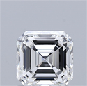Natural Diamond 0.91 Carats, Asscher with  Cut, H Color, VS1 Clarity and Certified by GIA