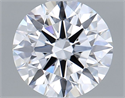 Lab Grown Diamond 1.03 Carats, Round with Ideal Cut, D Color, VVS1 Clarity and Certified by IGI
