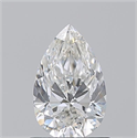 Natural Diamond 0.90 Carats, Pear with  Cut, F Color, SI1 Clarity and Certified by GIA