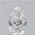 Natural Diamond 0.90 Carats, Pear with  Cut, F Color, SI1 Clarity and Certified by GIA