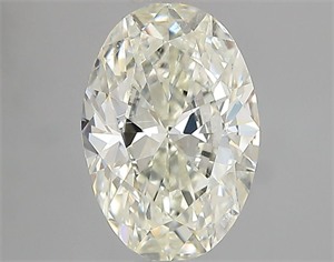 Picture of Natural Diamond 1.00 Carats, Oval with  Cut, I Color, SI1 Clarity and Certified by IGI