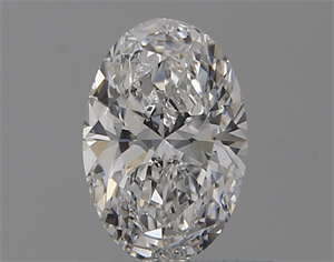 Picture of Natural Diamond 0.51 Carats, Oval with  Cut, D Color, VVS2 Clarity and Certified by GIA