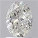 Natural Diamond 1.00 Carats, Oval with  Cut, H Color, SI1 Clarity and Certified by GIA