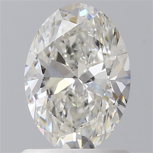 Picture of Natural Diamond 1.00 Carats, Oval with  Cut, H Color, SI1 Clarity and Certified by GIA