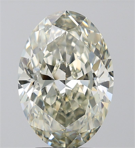 Picture of Natural Diamond 4.01 Carats, Oval with  Cut, L Color, VS1 Clarity and Certified by IGI