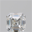 Natural Diamond 1.03 Carats, Asscher with  Cut, G Color, VS1 Clarity and Certified by GIA