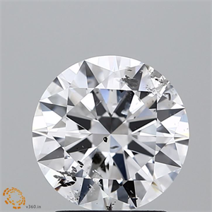 Foto Diamante Natural 2.01 quilates, Redondo , Color E, claridad I1 y certificado GIA de