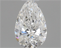 Natural Diamond 0.40 Carats, Pear with  Cut, F Color, VS2 Clarity and Certified by GIA