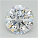 Lab Grown Diamond 5.18 Carats, Round with Excellent Cut, D Color, VVS2 Clarity and Certified by GIA
