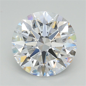 Picture of Lab Grown Diamond 5.18 Carats, Round with Excellent Cut, D Color, VVS2 Clarity and Certified by GIA