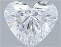 Natural Diamond 0.30 Carats, Heart with  Cut, D Color, VVS1 Clarity and Certified by GIA