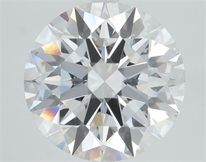 Picture of Lab Grown Diamond 3.36 Carats, Round with Excellent Cut, E Color, VVS2 Clarity and Certified by IGI