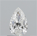 Natural Diamond 0.50 Carats, Pear with  Cut, F Color, SI1 Clarity and Certified by GIA