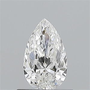 Picture of Natural Diamond 0.50 Carats, Pear with  Cut, F Color, SI1 Clarity and Certified by GIA