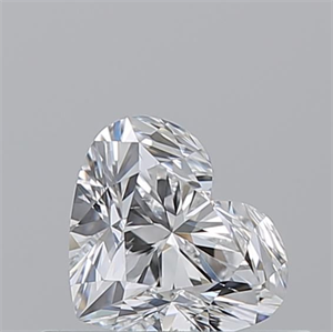 Picture of Natural Diamond 0.50 Carats, Heart with  Cut, E Color, SI1 Clarity and Certified by GIA