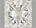 Natural Diamond 1.02 Carats, Princess with  Cut, J Color, VVS1 Clarity and Certified by IGI