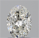 Natural Diamond 0.84 Carats, Oval with  Cut, I Color, VVS1 Clarity and Certified by GIA