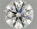 Natural Diamond 0.81 Carats, Round with Excellent Cut, H Color, IF Clarity and Certified by GIA